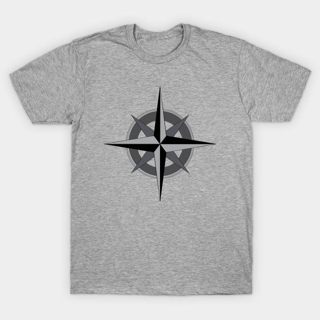 Compass Rose Adventure and Travel T-Shirt by DiegoCarvalho